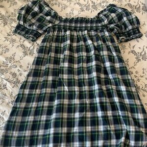 American Eagle babydoll plaid dress